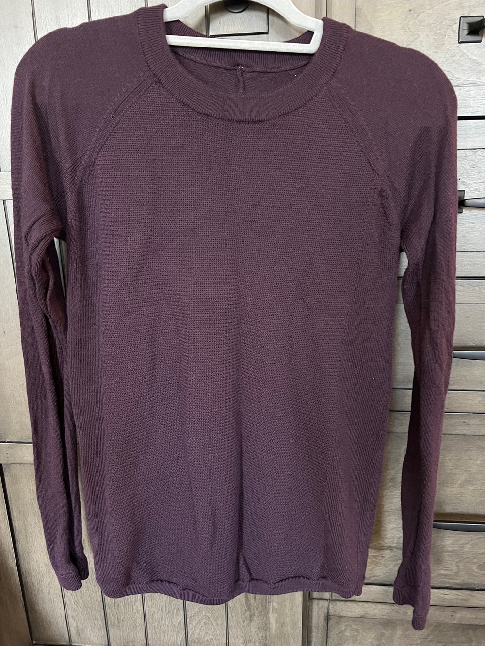Lululemon sit in lotus sweater black cherry